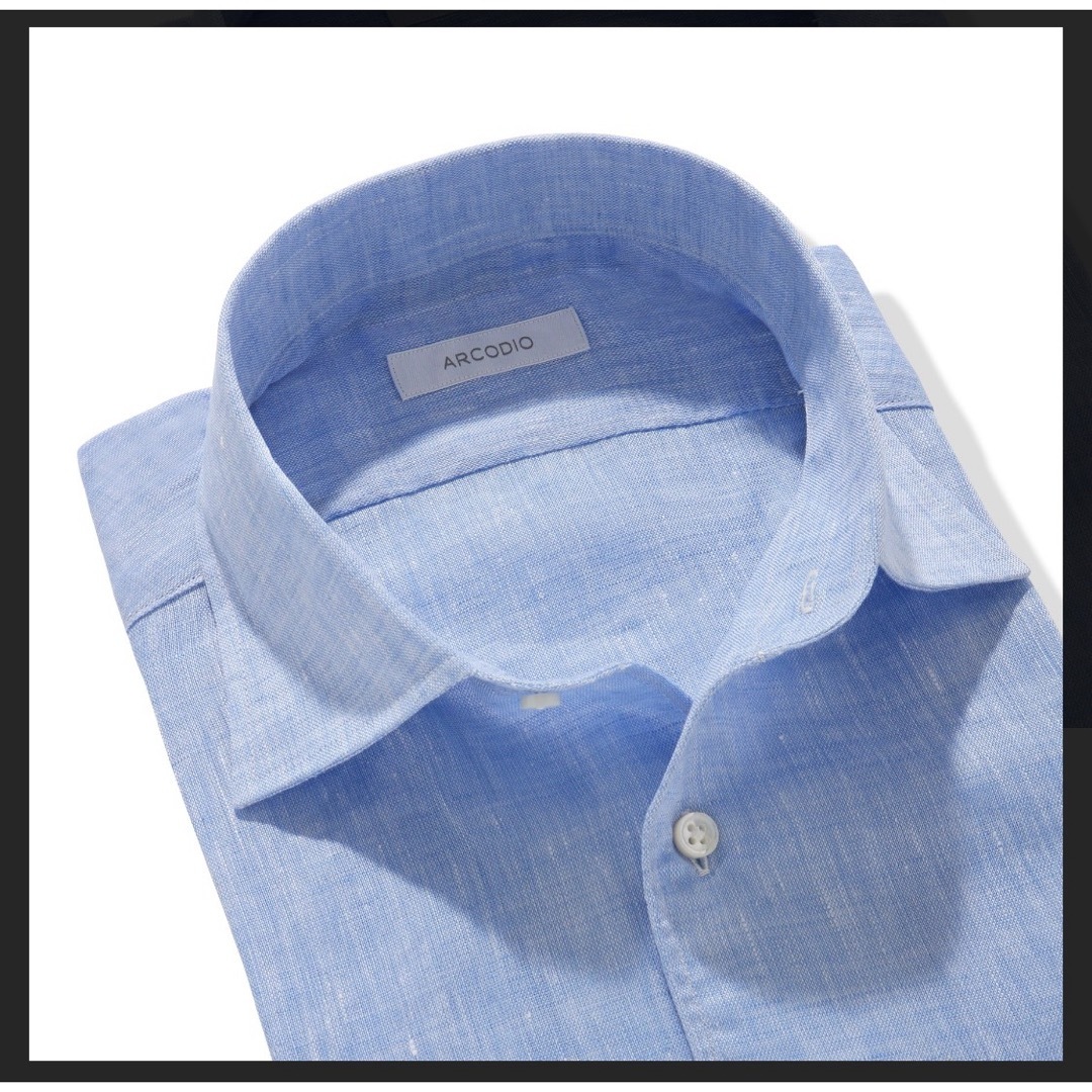ARCODIO アルコディオ APERTO ３９フレンチリネンシャツ ２点 メンズのトップス(シャツ)の商品写真