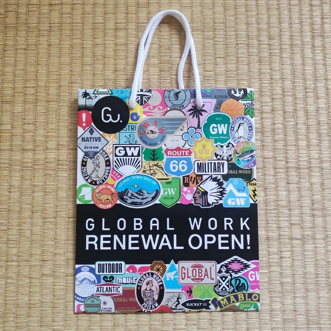GLOBAL WORK(グローバルワーク)のGLOBAL WORKノベルティショッパー レディースのバッグ(ショップ袋)の商品写真
