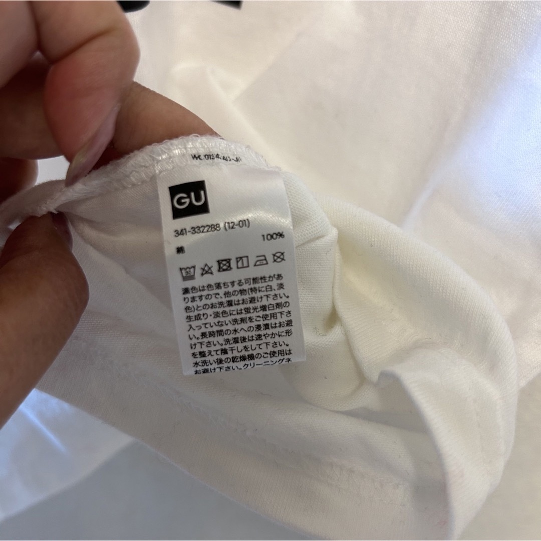 GU(ジーユー)のGU Tシャツ　白　160cm 150cm ディズニー　ミッキー ホワイト キッズ/ベビー/マタニティのキッズ服男の子用(90cm~)(Tシャツ/カットソー)の商品写真