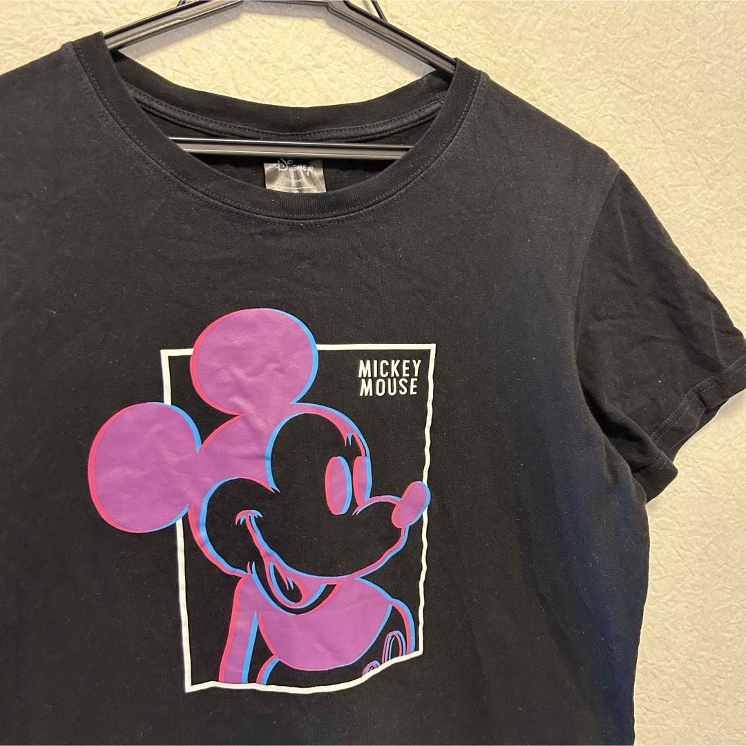 GU(ジーユー)のGU Tシャツ　黒　160cm 150cm ディズニー　ミッキー ブラック キッズ/ベビー/マタニティのキッズ服男の子用(90cm~)(Tシャツ/カットソー)の商品写真