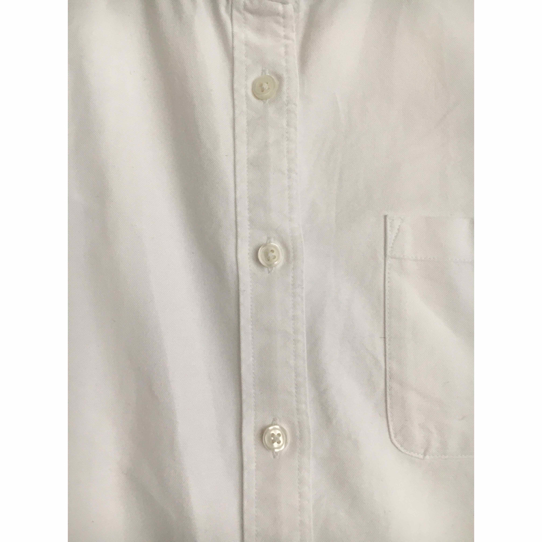 MUJI (無印良品)(ムジルシリョウヒン)のシャツ　綿シャツ　白シャツ　ビジネス　カジュアル　スタンドカラー レディースのトップス(シャツ/ブラウス(長袖/七分))の商品写真