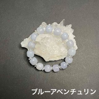 ブルーアベンチュリン＊水晶＊パワーストーンブレスレット(ブレスレット/バングル)