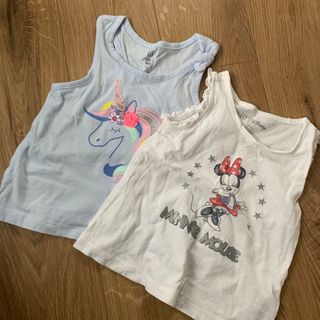 ベビーギャップ(babyGAP)のベビーギャップ　ユニコーン　100cm タンクトップ　ゆめかわいい　水色(Tシャツ/カットソー)