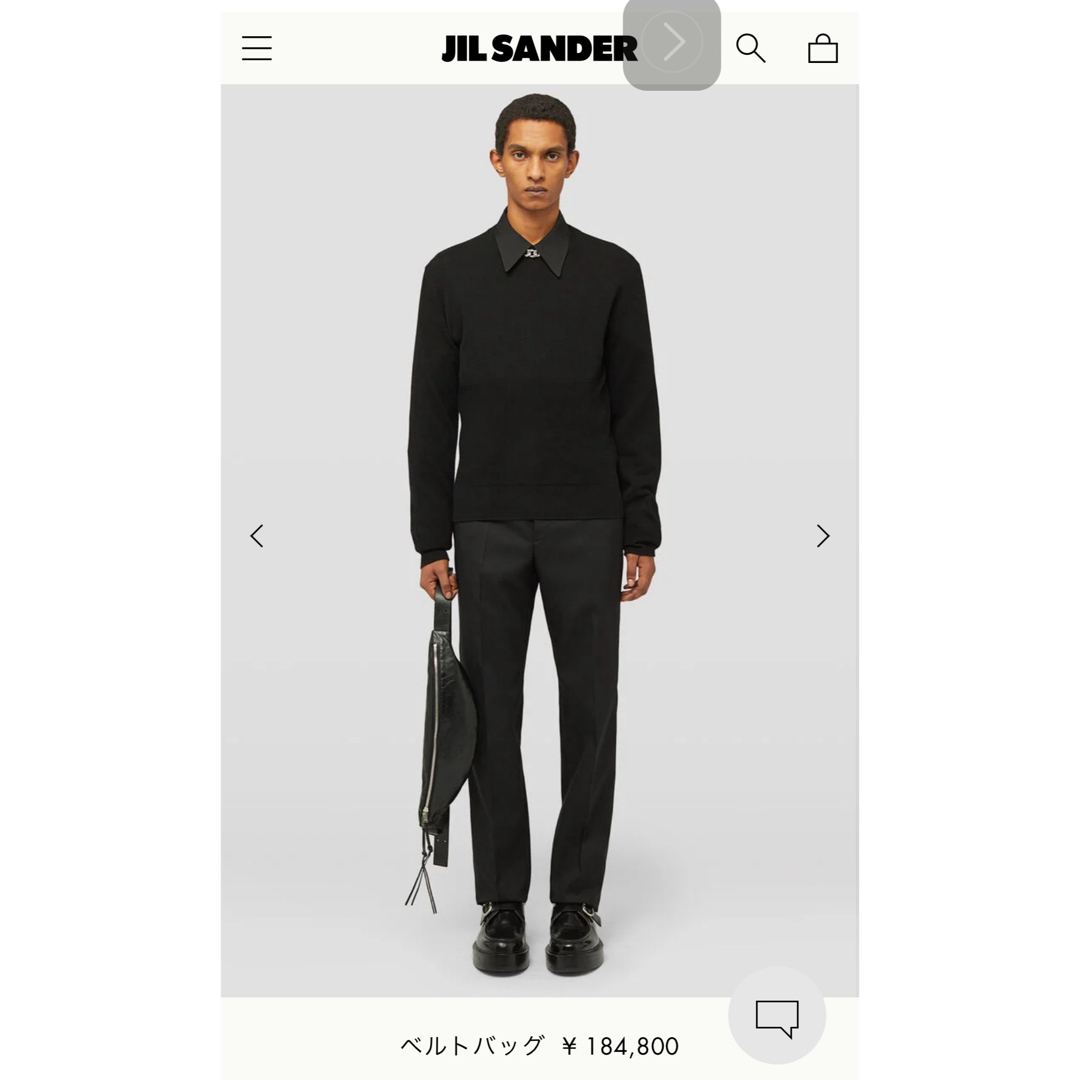 Jil Sander(ジルサンダー)のジルサンダー JIL SANDER  ボディバッグ  バナナ ベルトバッグ レディースのバッグ(ショルダーバッグ)の商品写真