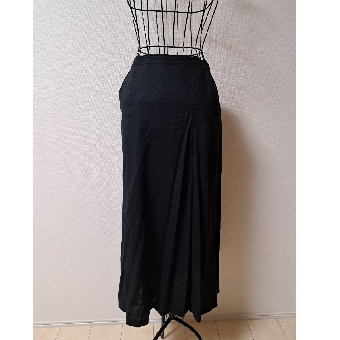 GU(ジーユー)の春夏　黒　ロングスカート レディースのスカート(ロングスカート)の商品写真