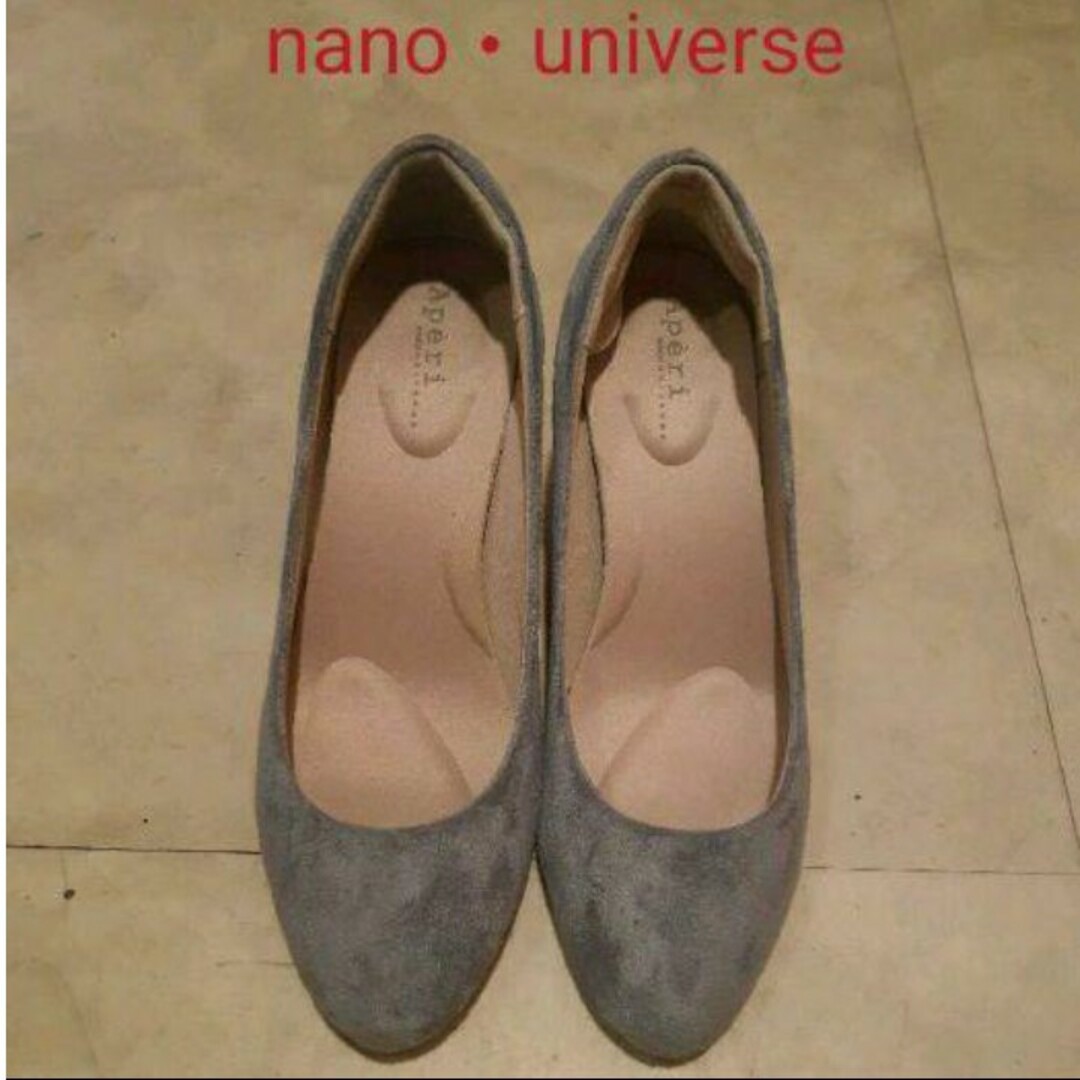 23cm パンプス ブルー系 nano・universe　ナノ・ユニバース レディースの靴/シューズ(ハイヒール/パンプス)の商品写真