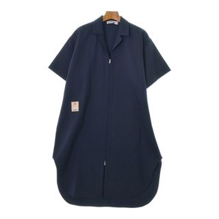 ジルサンダー(Jil Sander)のJIL SANDER ジルサンダー ワンピース 34(XS位) 紺 【古着】【中古】(ひざ丈ワンピース)