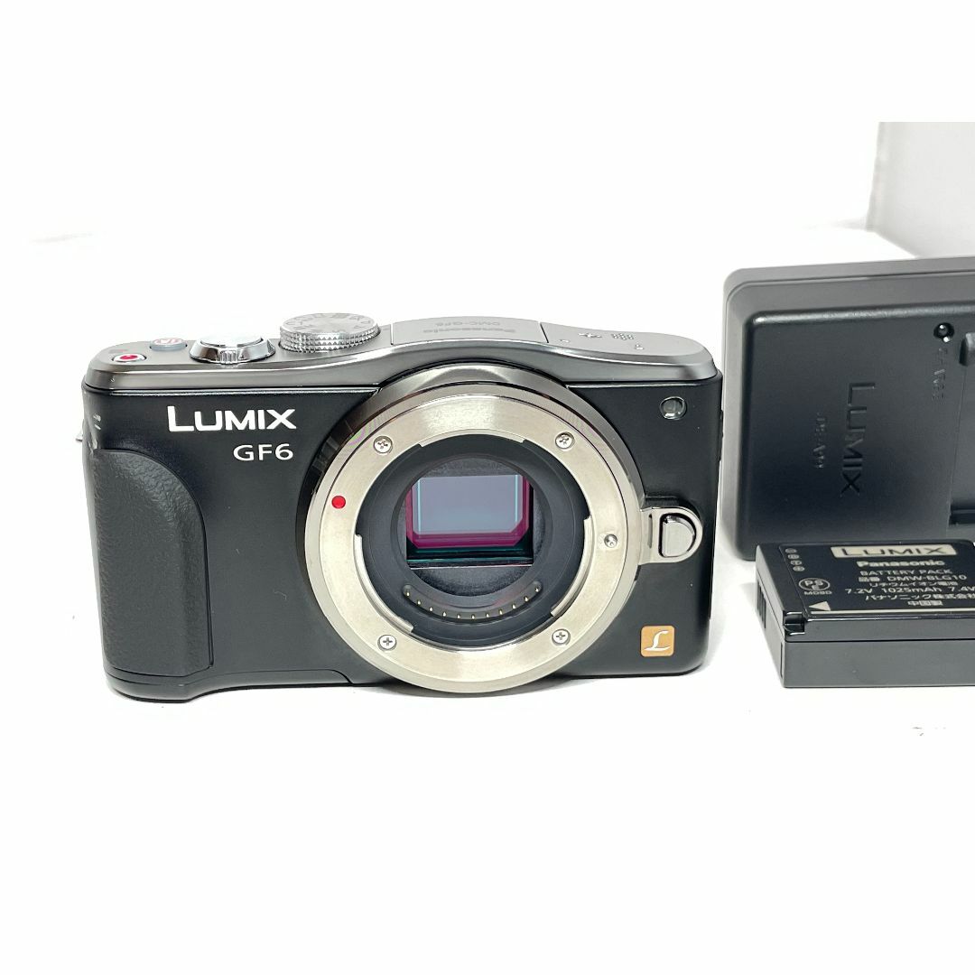 Panasonic(パナソニック)の僅か347ショット パナソニック LUMIX DMC-GF6 ボディ スマホ/家電/カメラのカメラ(ミラーレス一眼)の商品写真