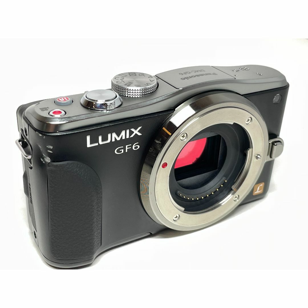 Panasonic(パナソニック)の僅か347ショット パナソニック LUMIX DMC-GF6 ボディ スマホ/家電/カメラのカメラ(ミラーレス一眼)の商品写真