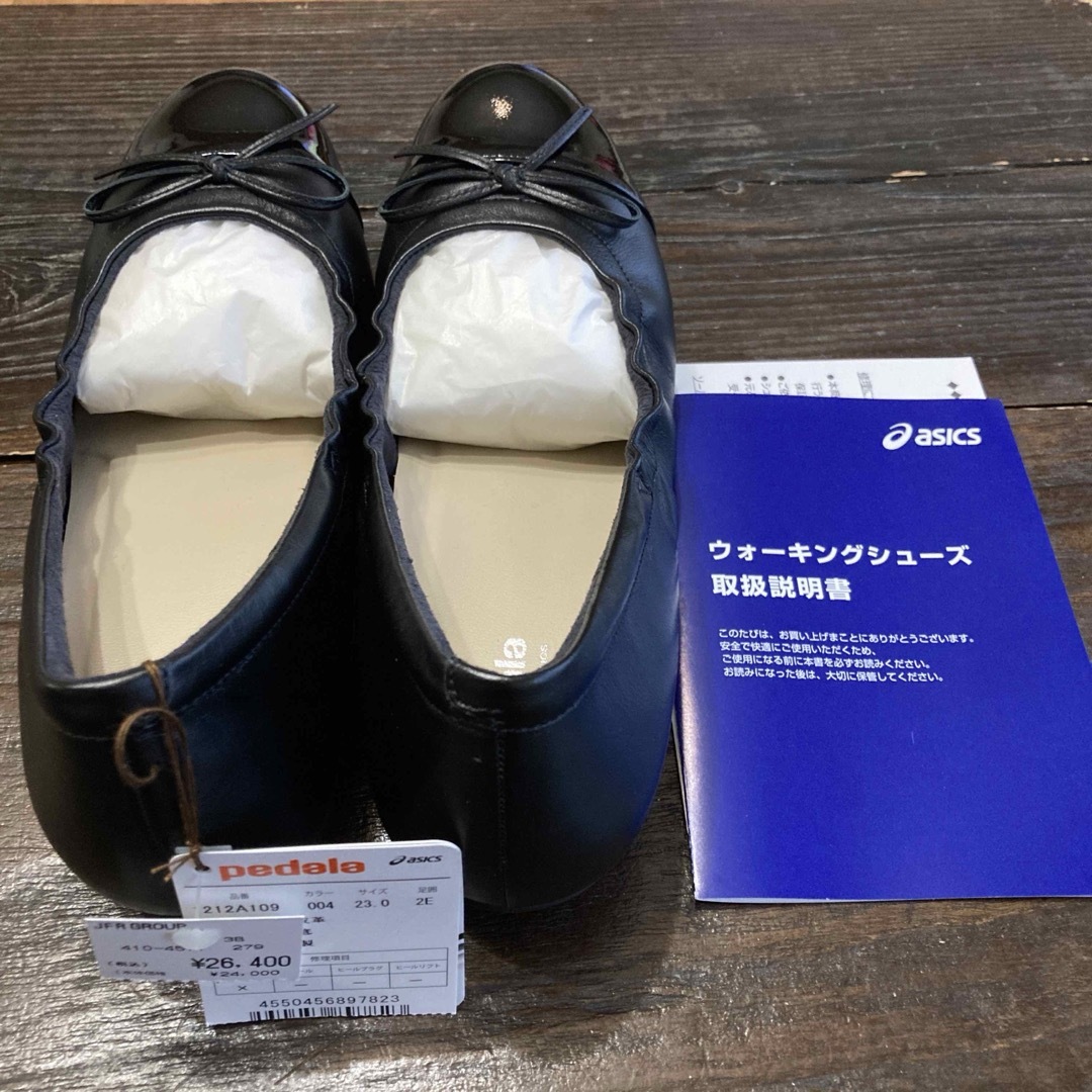 ASICS WALKING(アシックスウォーキング)の新品　pedala リボンパンプス レディースの靴/シューズ(ハイヒール/パンプス)の商品写真