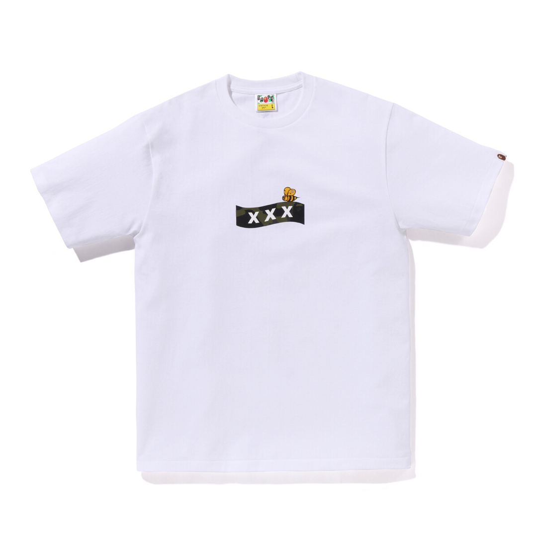 A BATHING APE(アベイシングエイプ)の新品 GOD SELECTION XXX BAPE Tシャツ L 白 ホワイト メンズのトップス(Tシャツ/カットソー(半袖/袖なし))の商品写真