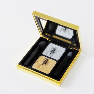 極美品 イヴサンローラン YVES SAINT LAURENT OMBRES DUOLUMIERES 43/シルバー ゴールド アイシャドウ メイク 化粧品【2400013840194】(その他)