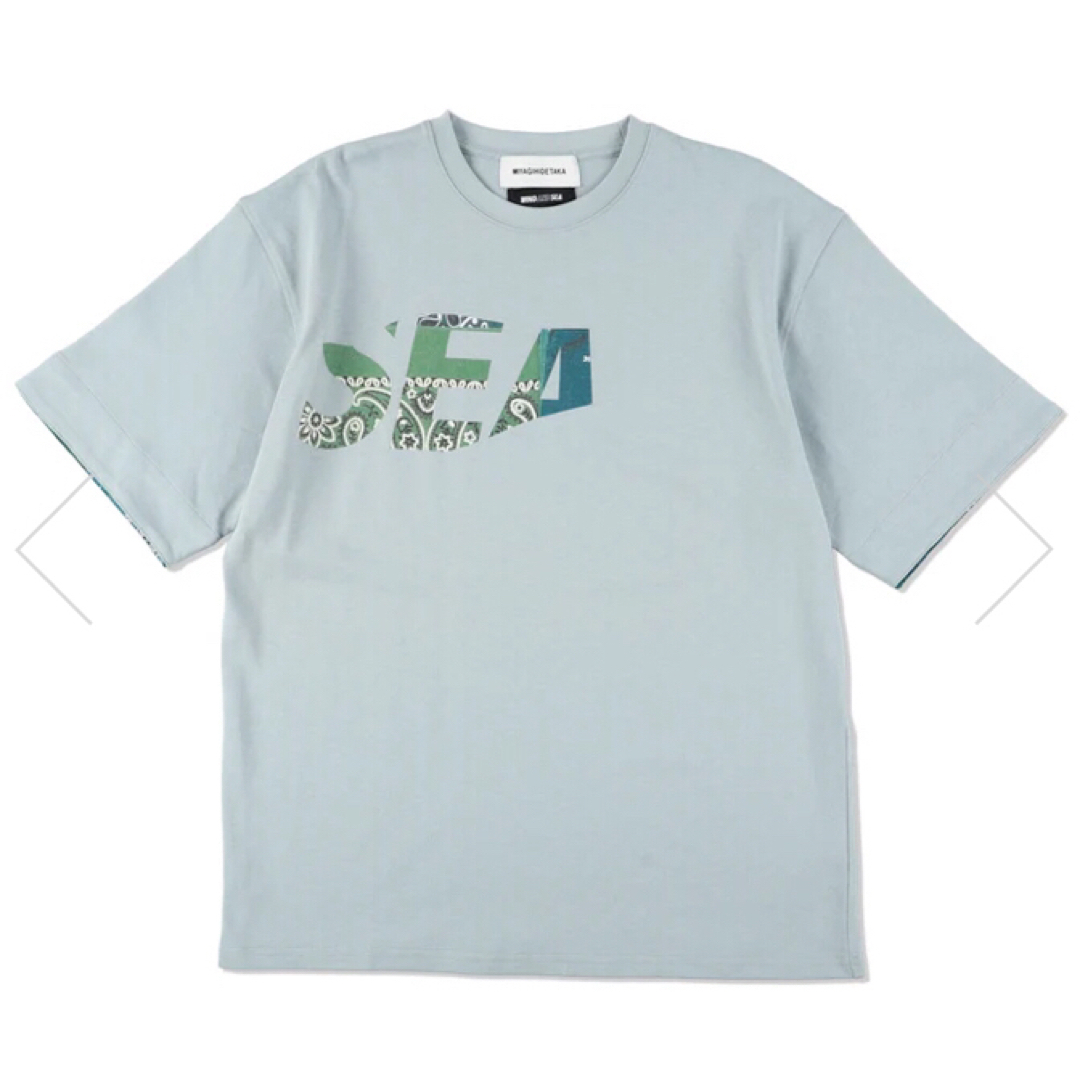 WIND AND SEA(ウィンダンシー)の新品 WIND AND SEA MIYAGI HIDETAKA Tシャツ L 緑 メンズのトップス(Tシャツ/カットソー(半袖/袖なし))の商品写真