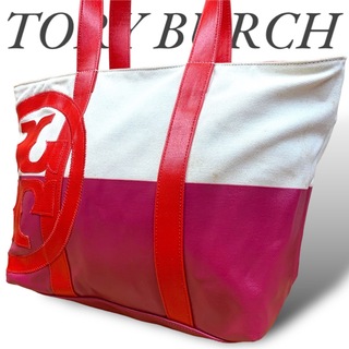 トリーバーチ(Tory Burch)のトリーバーチ TORY BURCH トートバッグ ロゴ キャンバス 大容量(トートバッグ)