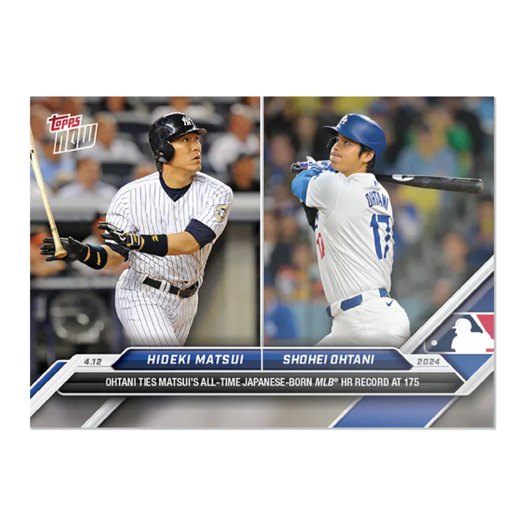 Topps(トップス)の大谷翔平 松井秀喜 topps now メジャー ホームラン175号 カード エンタメ/ホビーのトレーディングカード(シングルカード)の商品写真