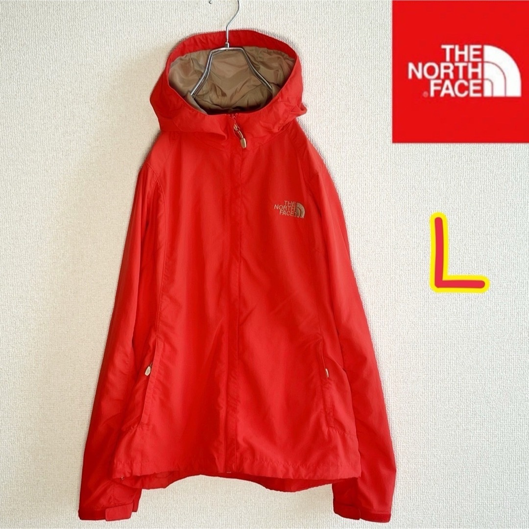 THE NORTH FACE(ザノースフェイス)のノースフェイス　マウンテンパーカー　朱赤　レディースＬ レディースのジャケット/アウター(ナイロンジャケット)の商品写真