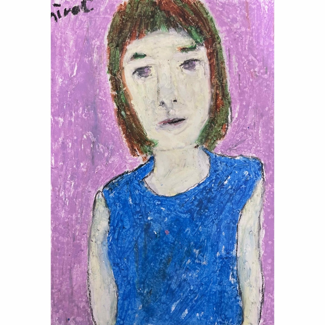 絵描きhiro C「心おきなく」 エンタメ/ホビーの美術品/アンティーク(絵画/タペストリー)の商品写真