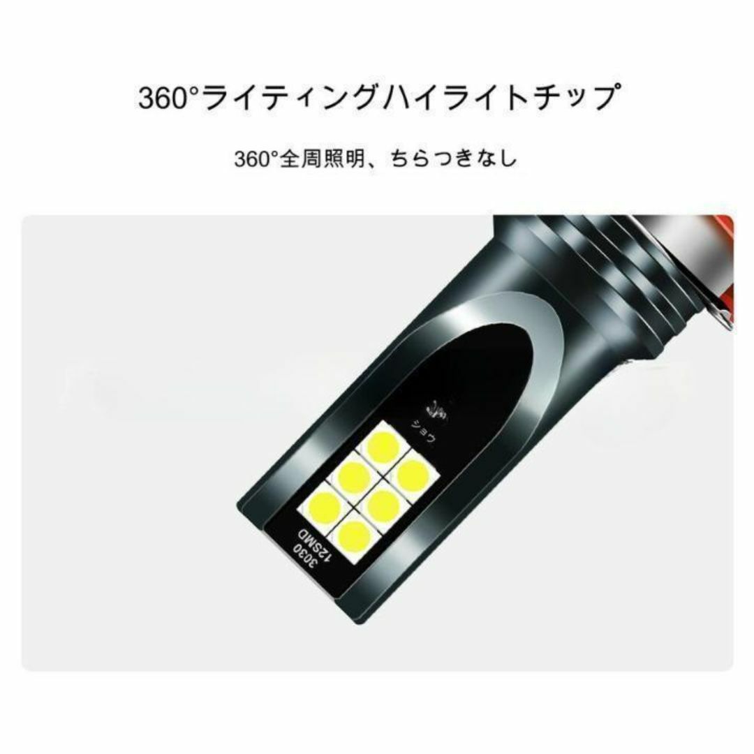 LEDヘッドライト フォグランプ ホワイト 白 h11 h8 爆光 バルブ 自動車/バイクの自動車(汎用パーツ)の商品写真