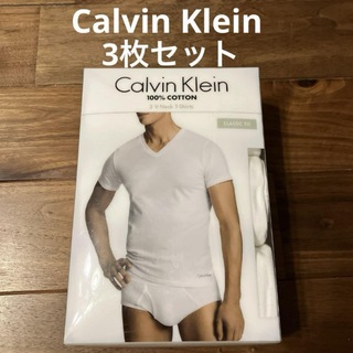 カルバンクライン(Calvin Klein)の新品未使用　正規輸入品 Vネック Tシャツ 白 カルバンクライン 3枚セット(その他)