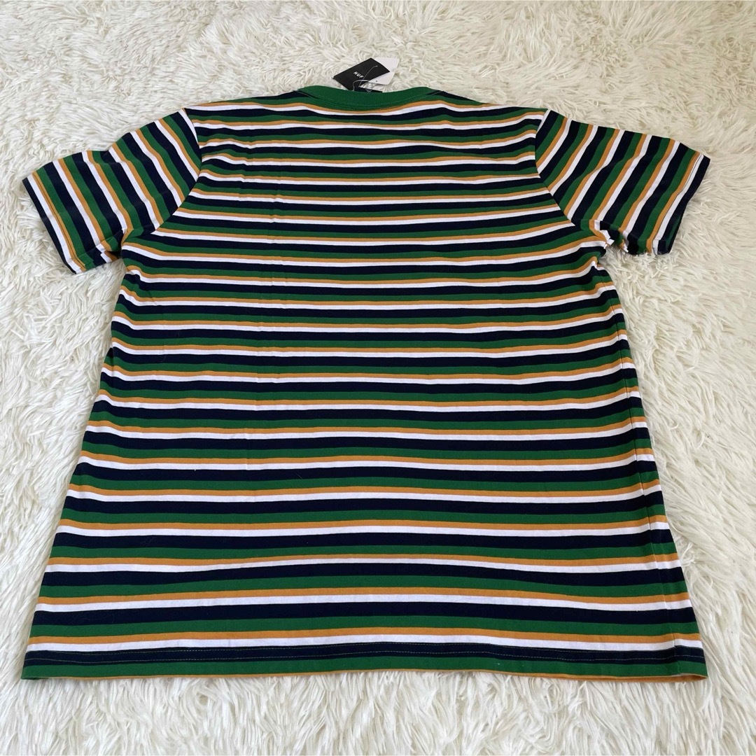 HUF(ハフ)の新品未使用　HUF　Webstar Stripe Knit Top Gold L メンズのトップス(Tシャツ/カットソー(半袖/袖なし))の商品写真