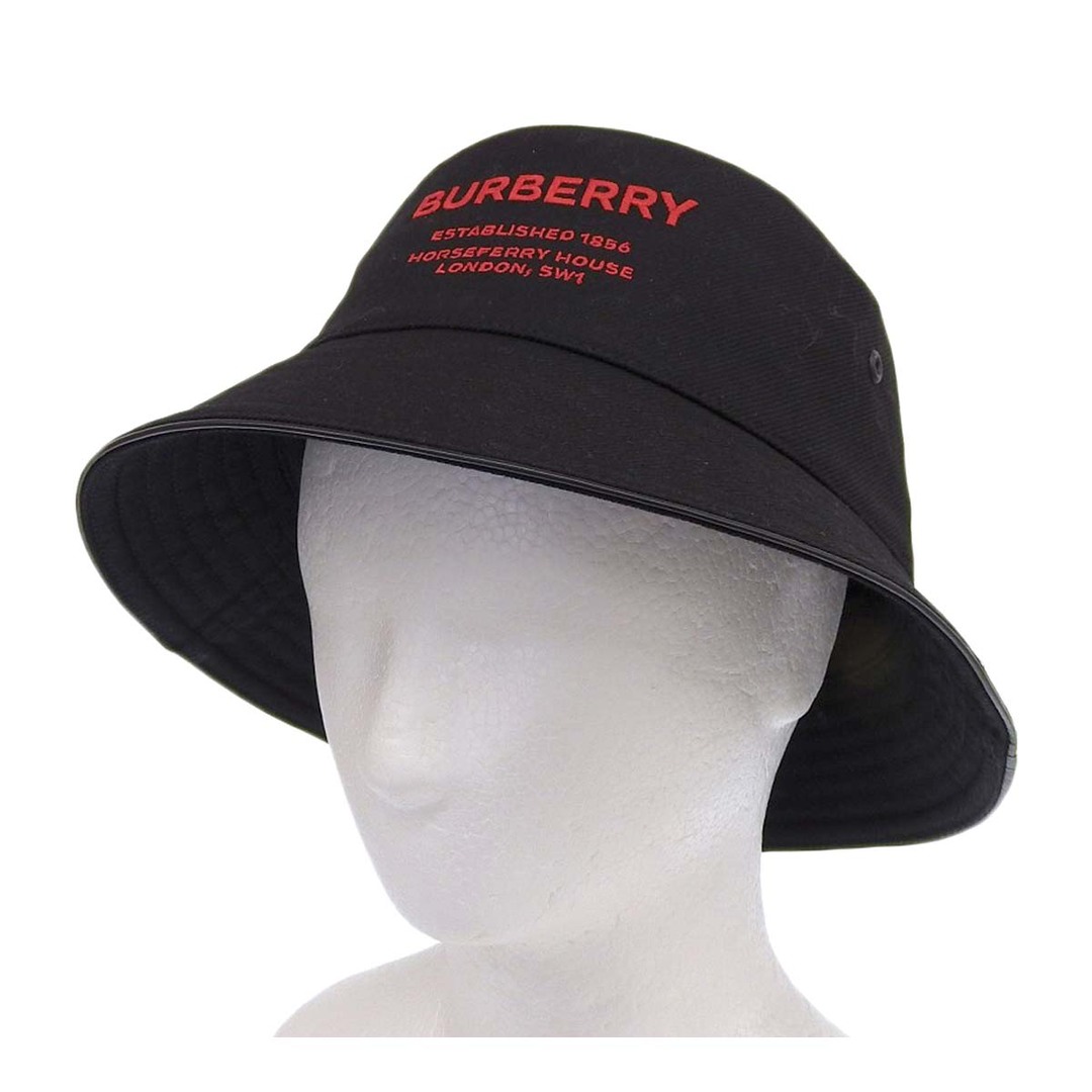 BURBERRY(バーバリー)のバーバリー ホースフェリーモチーフ バケットハット 8053474 ユニセックス ブラック レッド BURBERRY [美品] 【中古】 【アパレル・小物】 メンズの帽子(ハット)の商品写真