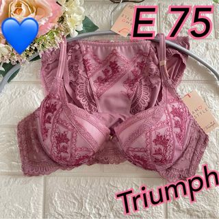 AMO'S STYLE - Triumph ブラショーツ上下セットE75格安❣️ エレガント♡ᵕ̈*