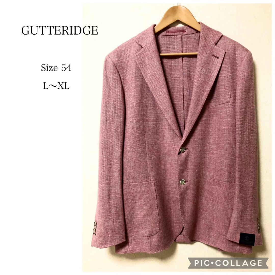 【未使用XL】イタリア製　GUTTERIDGE テーラードジャケット メンズのジャケット/アウター(テーラードジャケット)の商品写真