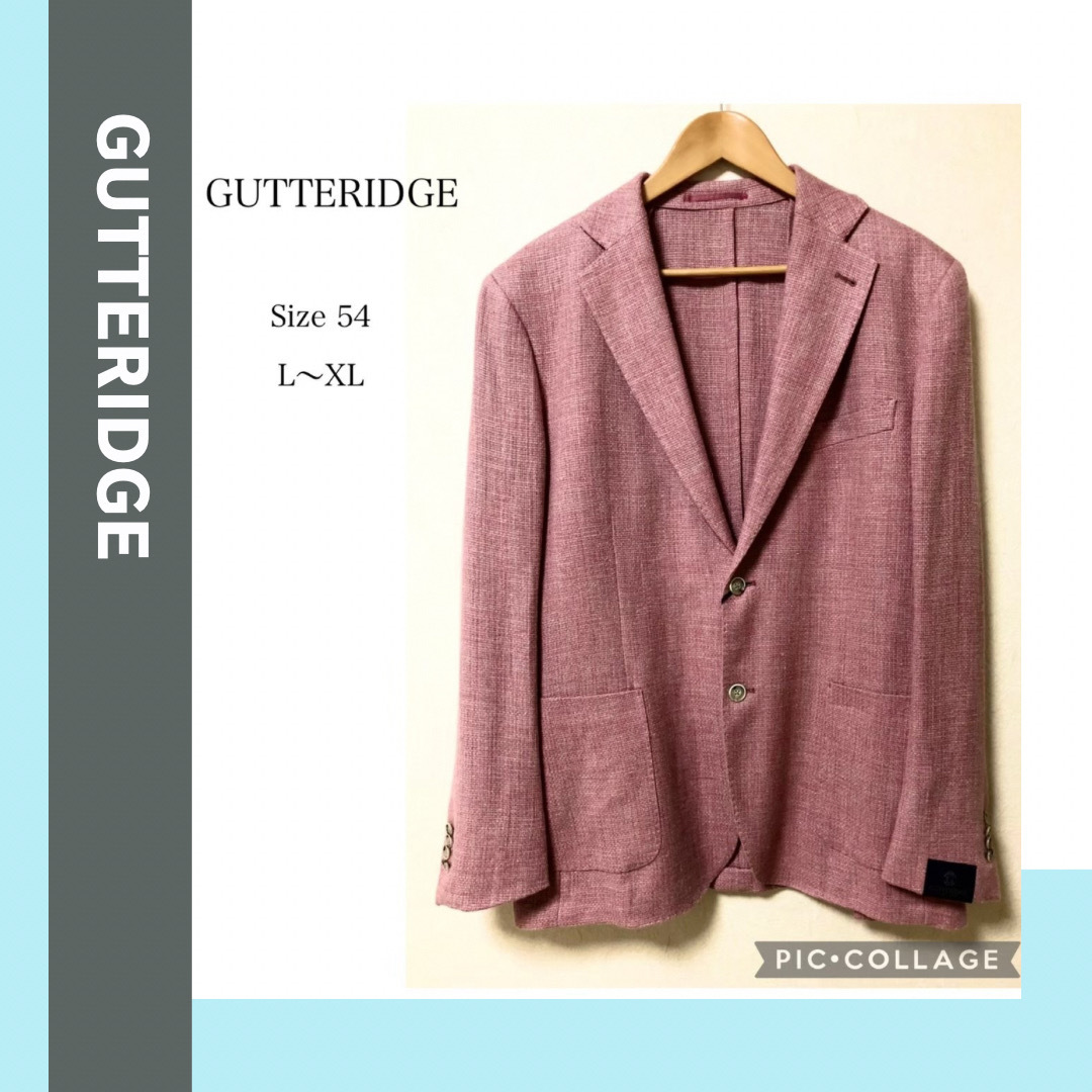 【未使用XL】イタリア製　GUTTERIDGE テーラードジャケット メンズのジャケット/アウター(テーラードジャケット)の商品写真