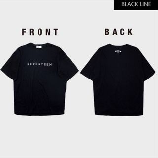 セブンティーン(SEVENTEEN)のseventeen BLACK LINE ハーフスリーブTシャツ L セブチ(アイドルグッズ)