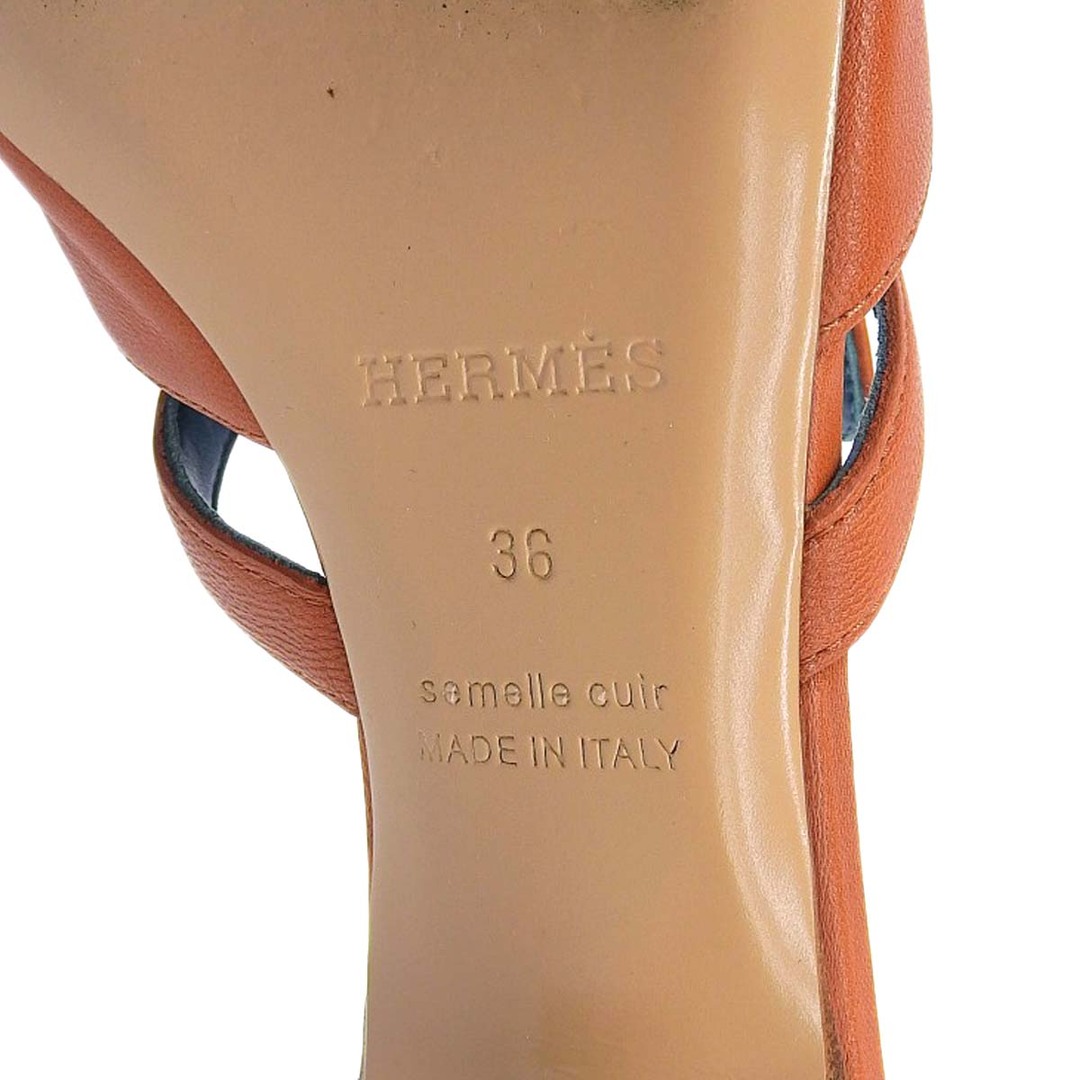 Hermes(エルメス)のエルメス キャンディ サンダル レディース オレンジブラウン HERMES 【中古】 【アパレル・小物】 レディースの靴/シューズ(サンダル)の商品写真