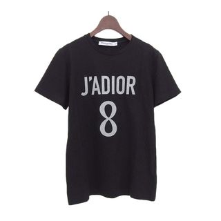 ディオール(Dior)のディオール J'ADIOR 8 プリント Tシャツ クリスチャンディオール 843T03TC428 レディース ブラック Dior 【中古】 【アパレル・小物】(Tシャツ(半袖/袖なし))