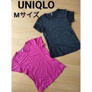 ユニクロ(UNIQLO)のUNIQLOユニクロ　レディース半袖２枚セット(Tシャツ(半袖/袖なし))