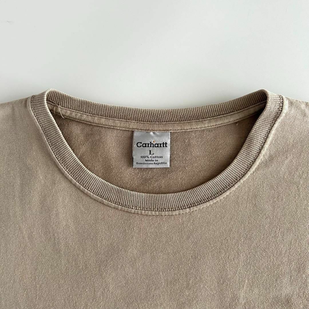 carhartt(カーハート)のCarhartt カーハート Tシャツ L ポケットtシャツ ベージュ カーキ メンズのトップス(Tシャツ/カットソー(半袖/袖なし))の商品写真