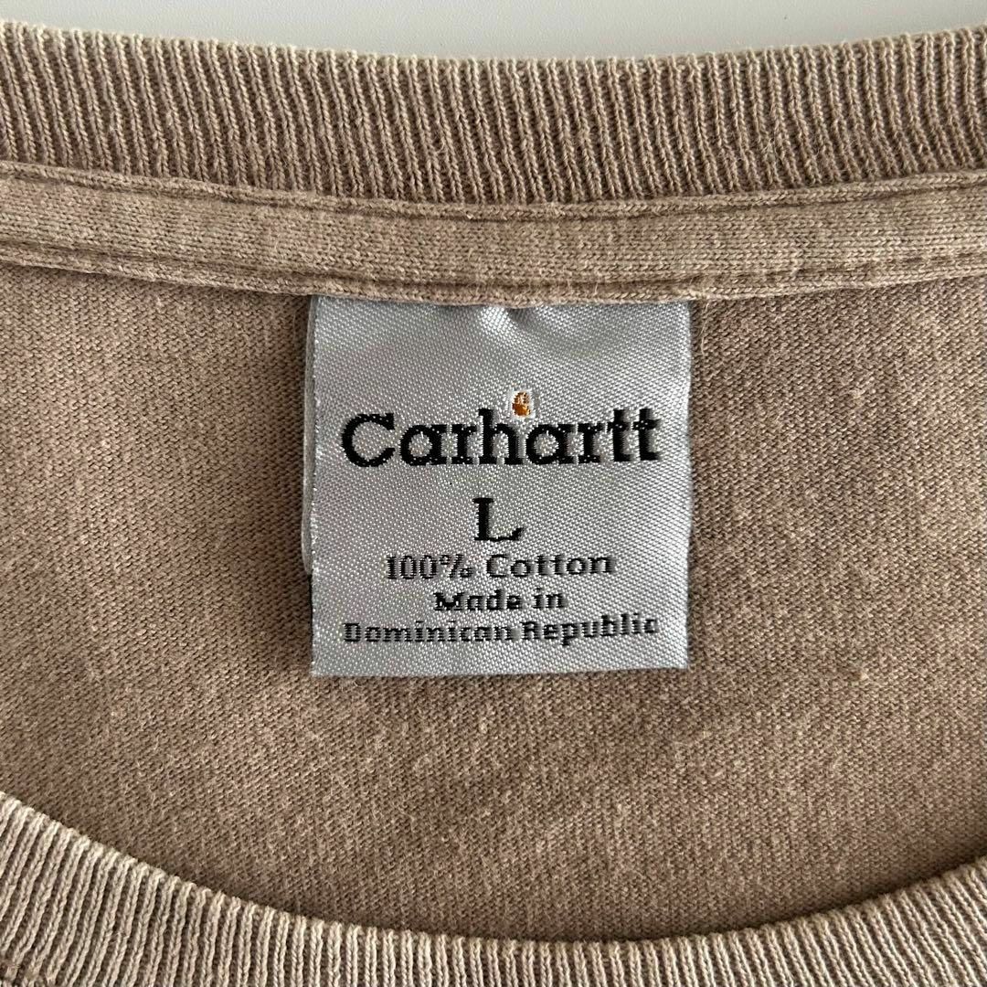 carhartt(カーハート)のCarhartt カーハート Tシャツ L ポケットtシャツ ベージュ カーキ メンズのトップス(Tシャツ/カットソー(半袖/袖なし))の商品写真