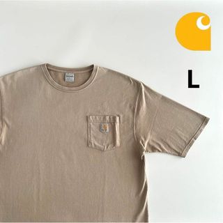 カーハート(carhartt)のCarhartt カーハート Tシャツ L ポケットtシャツ ベージュ カーキ(Tシャツ/カットソー(半袖/袖なし))