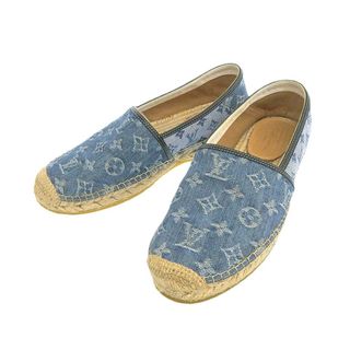 ルイヴィトン(LOUIS VUITTON)のルイヴィトン ビダール ライン ローファー モノグラム メンズ ブルー LOUIS VUITTON 【中古】 【アパレル・小物】(スリッポン/モカシン)