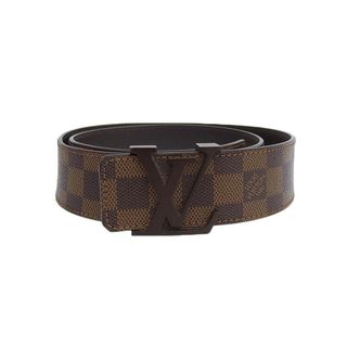 LOUIS VUITTON - ルイヴィトン ベルト LV イニシャル リバーシブル 40MM ダミエ 85/34 M9807 ユニセックス ブラウン LOUIS VUITTON 【中古】 【アパレル・小物】