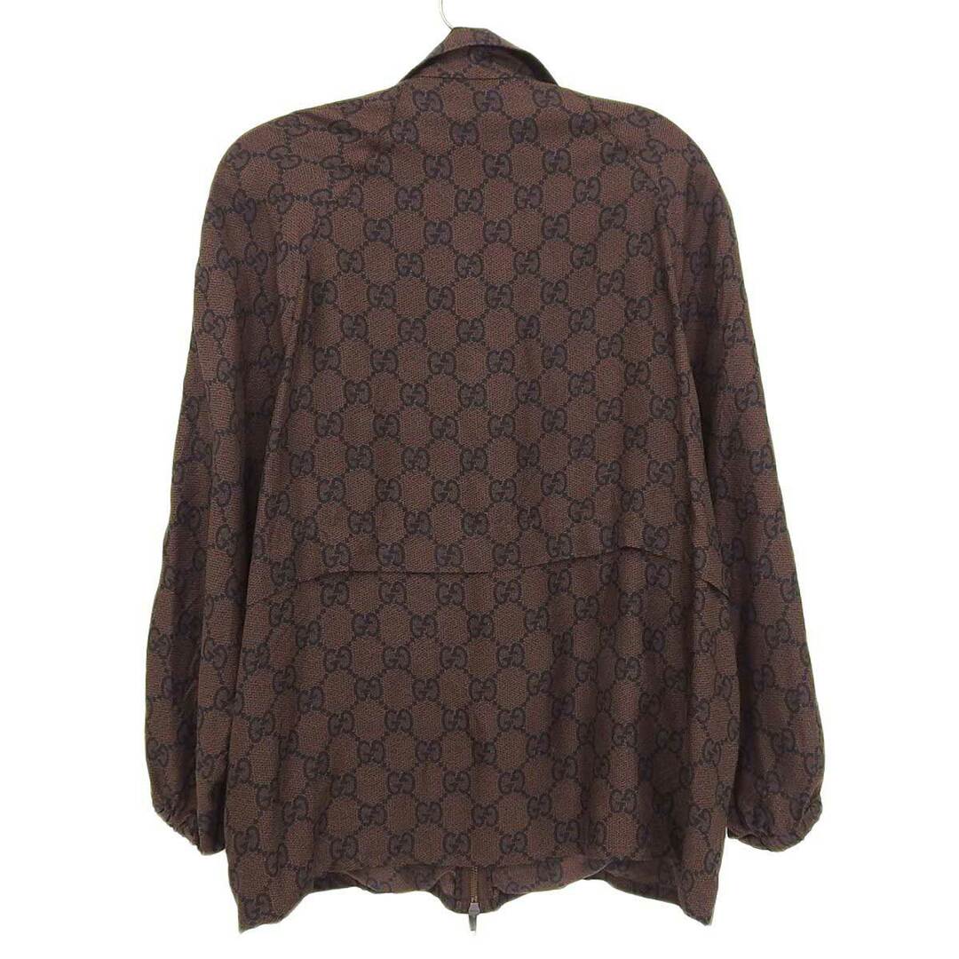 Gucci(グッチ)のグッチ GGスプリーム ジップアップ ジャケット メンズ ブラウン GUCCI 【中古】 【アパレル・小物】 メンズのジャケット/アウター(その他)の商品写真