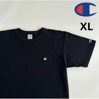 チャンピオン(Champion)のchampion リバースウィーブ 半袖Tシャツ ブラック XL 刺繍タグ 目(Tシャツ/カットソー(半袖/袖なし))