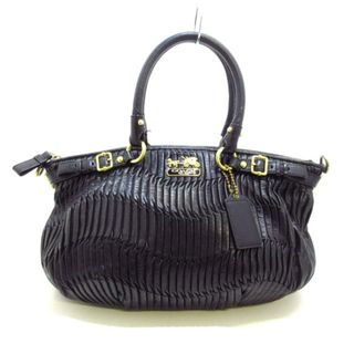 コーチ(COACH)のCOACH(コーチ) ハンドバッグ マディソンギャザードレザーソフィアサッチェル 18620 黒 レザー(ハンドバッグ)