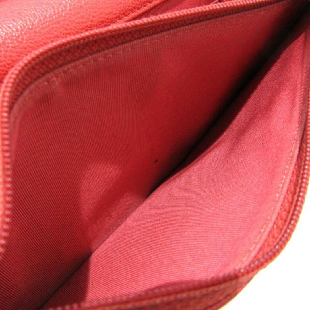 CHANEL(シャネル)のCHANEL(シャネル) 財布 マトラッセ A84428 レッド チェーンウォレット/ハーフココ/シルバー金具 キャビアスキン レディースのファッション小物(財布)の商品写真
