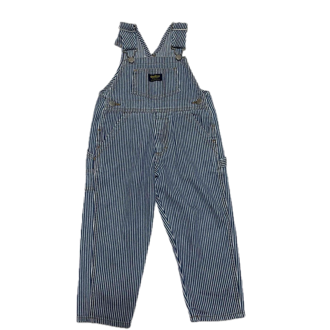 OshKosh(オシュコシュ)のOSHKOSH キッズオーバーオール ヒッコリー100cm キッズ/ベビー/マタニティのキッズ服男の子用(90cm~)(パンツ/スパッツ)の商品写真