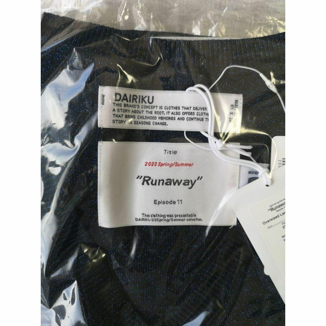 1LDK SELECT(ワンエルディーケーセレクト)のDAIRIKU Oversized Lame Knit Vest 新品 ネイビー メンズのトップス(ニット/セーター)の商品写真