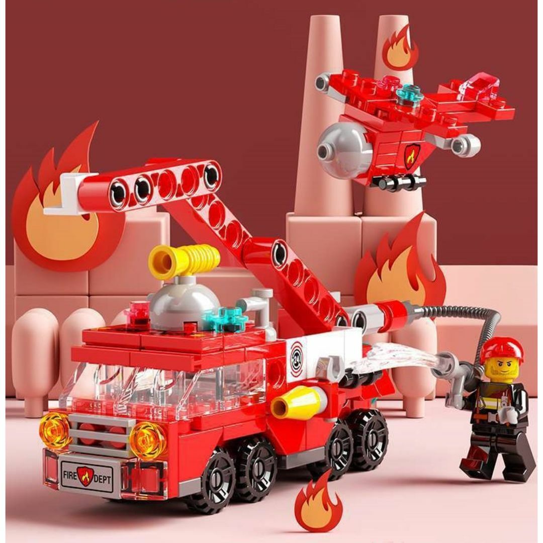 レゴ ブロック 消防車 キット LEGO　互換品 エンタメ/ホビーのおもちゃ/ぬいぐるみ(その他)の商品写真