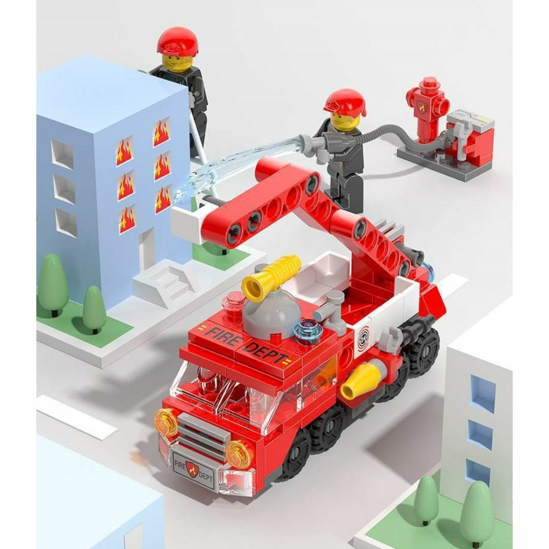 レゴ ブロック 消防車 キット LEGO　互換品 エンタメ/ホビーのおもちゃ/ぬいぐるみ(その他)の商品写真