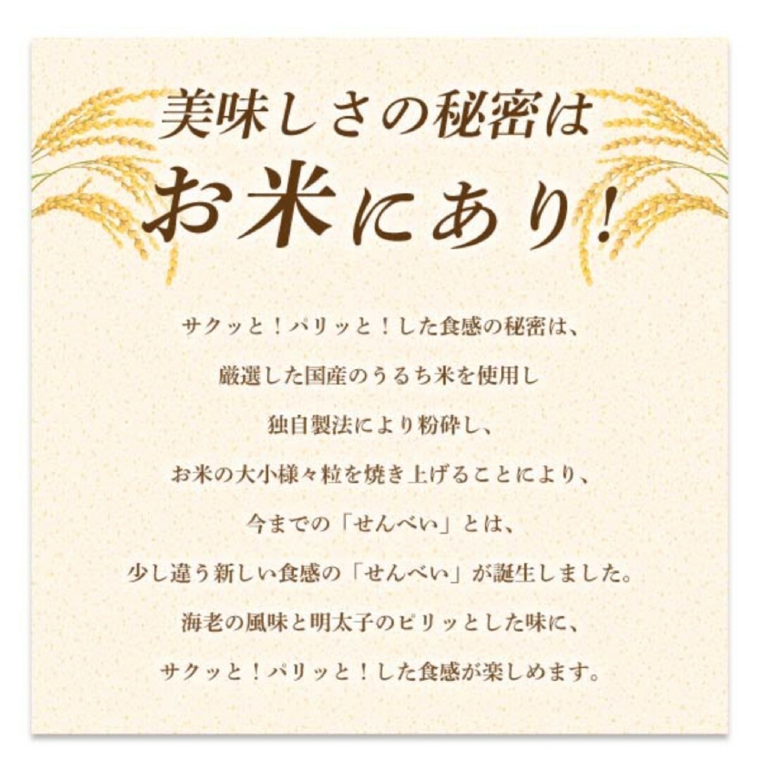 博多風美庵(ハカタフウビアン)の博多風美庵博多明太えびせんべい48枚 食品/飲料/酒の食品(菓子/デザート)の商品写真