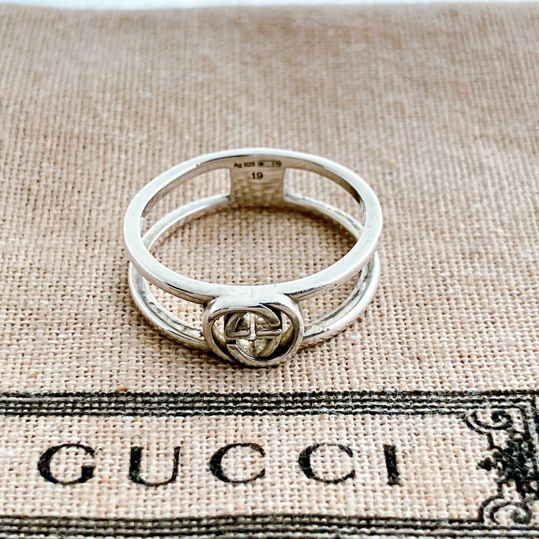 Gucci(グッチ)の【洗浄済】グッチ GUCCI 925 リング 指輪 シルバー レディースN111 レディースのアクセサリー(リング(指輪))の商品写真