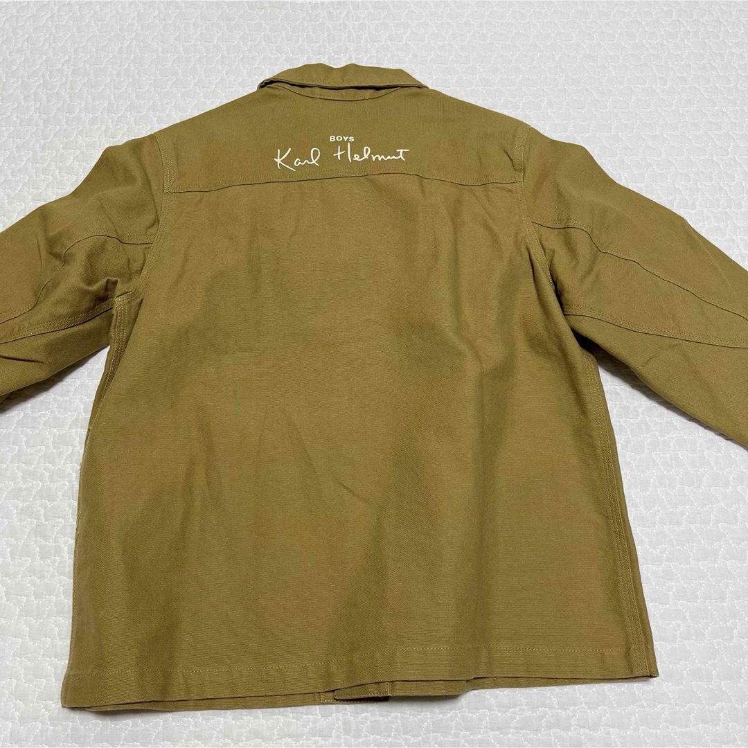 Karl Helmut(カールヘルム)の【新品タグ付き】BOYS Karl Helmut カバーオール ブラウン キッズ/ベビー/マタニティのキッズ服男の子用(90cm~)(ジャケット/上着)の商品写真