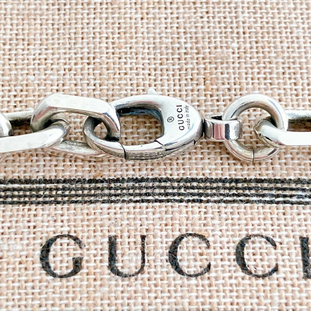 Gucci(グッチ)の【洗浄済】グッチ GUCCI 925 ブレスレット シルバー メンズ N115 メンズのアクセサリー(ブレスレット)の商品写真