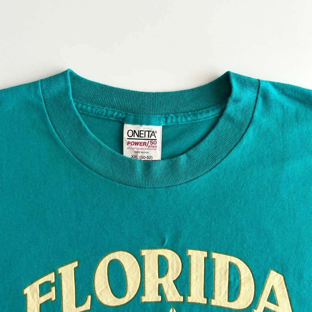 ONEITA オニータ 古着 Tシャツ 90s XXL USA製 フロッキー メンズのトップス(Tシャツ/カットソー(半袖/袖なし))の商品写真